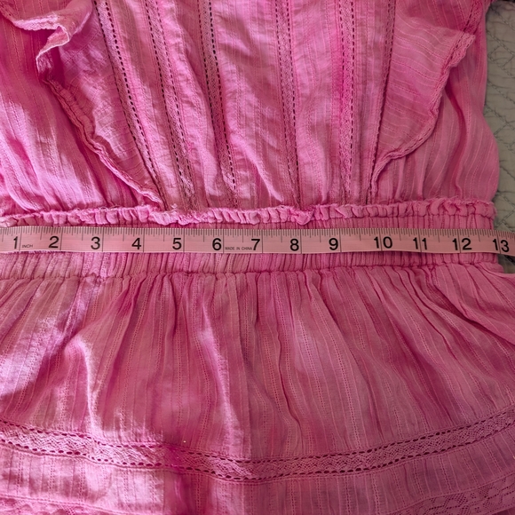 LoveShackFancy Pink Ruffle Mini Dress - Picture 10 of 13